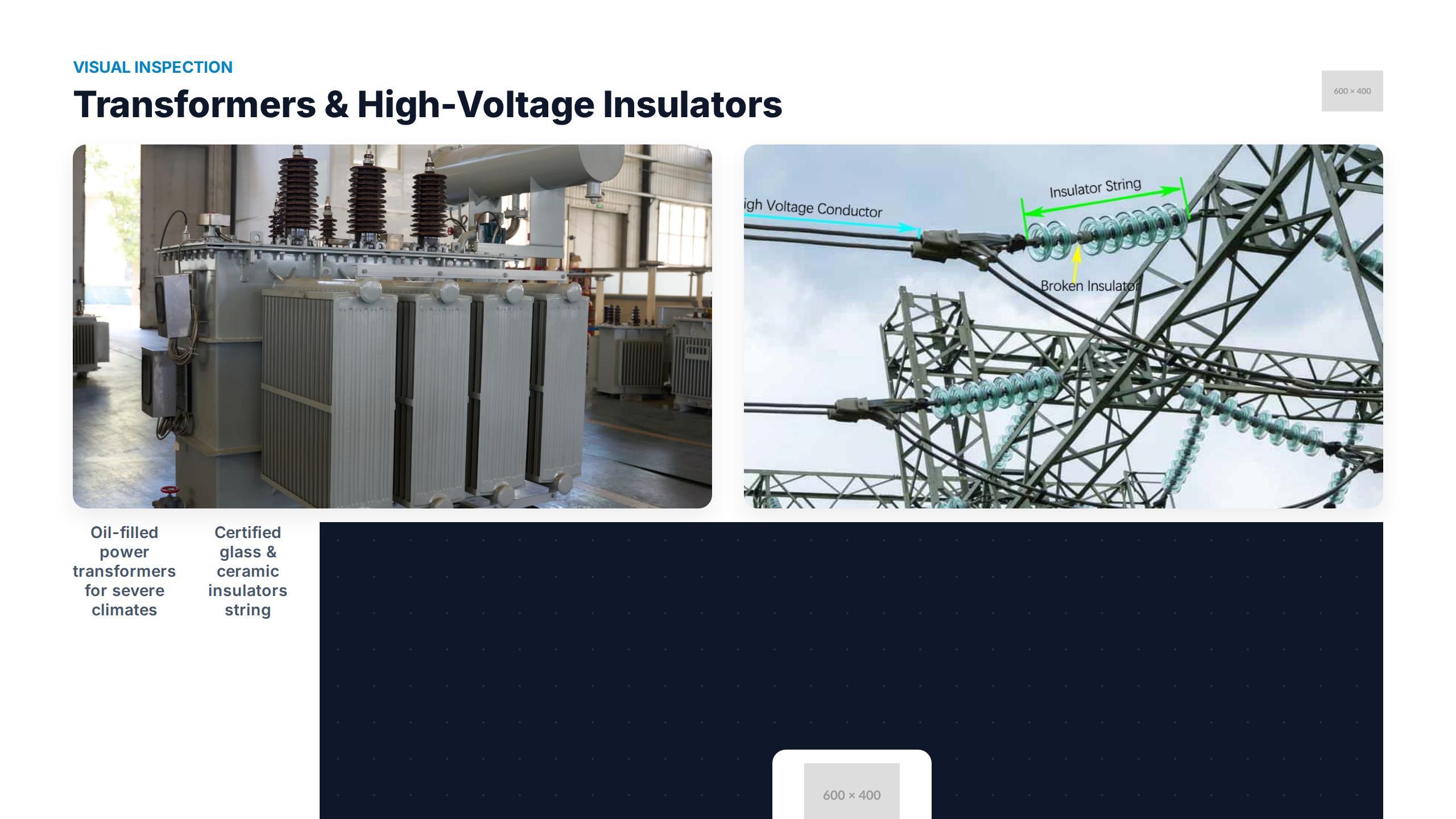 Oil-filled power transformer pictured in the company presentation